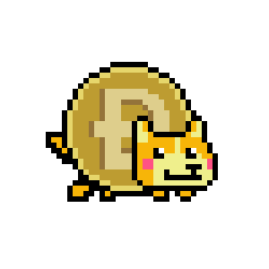NYAN DOGE flying through space